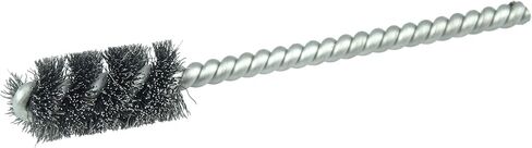 Weiler 21142 7/16" Power Tube Brush, .005" Steel Wire Fill, 1" Brush Length, Made in The USA (Pack of 10) in Saudi Arabia