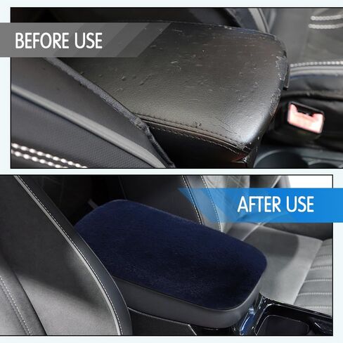 Car Center Console Protector, Car Armrest Cushion, Universal Auto Center Armrest Box Cover, Furry Armrest Seat Box Protector, Car Armrest Seat Box Cover Decor Accessories for Most Cars (Red) in Saudi Arabia