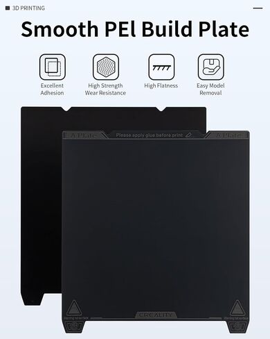Creality Official K1 Max Build Plate, Double-Sided Glossy PET + Textured PEI Magnetic Bed Plate 315 * 310mm Flexible Removable for K1 Max, Ender 3 V3 Plus, Ender 3 S1 Plus (Without Magnetic Base) in Saudi Arabia