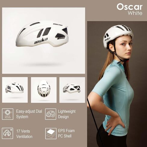 SQUALO Oscar Bike Helmet for Men Women, Aerodynamic Bicycle Helmets with Adjustment Dial Unisex Adults Cycling Helmet for Mountain Road Triathlon Biker in Saudi Arabia