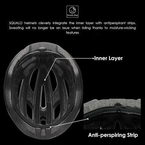 SQUALO Oscar Bike Helmet for Men Women, Aerodynamic Bicycle Helmets with Adjustment Dial Unisex Adults Cycling Helmet for Mountain Road Triathlon Biker in Saudi Arabia