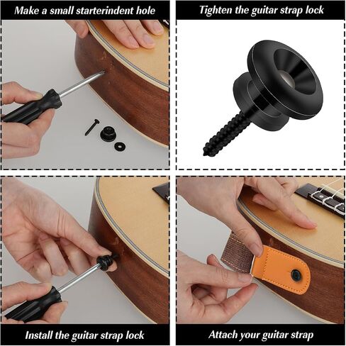 2PCS Silver Guitar Strap Buttons Guitar Strap Locks Bottons Guitar Security Lock Buttons Electric Guitar Strap Locks Buttons Mushrooms Head Guitar Strap Button for Guitar Bass Ukulele in Saudi Arabia
