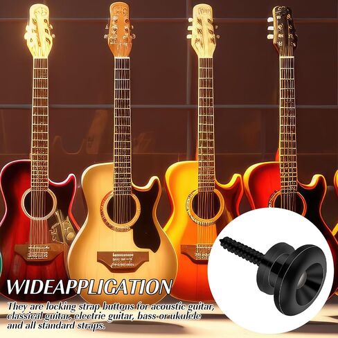 2PCS Silver Guitar Strap Buttons Guitar Strap Locks Bottons Guitar Security Lock Buttons Electric Guitar Strap Locks Buttons Mushrooms Head Guitar Strap Button for Guitar Bass Ukulele in Saudi Arabia