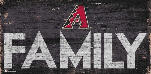 لافتة عائلية من Fan Creations MLB Arizona Diamondbacks للجنسين Arizona Diamondbacks، لون الفريق، 6 × 12 in Saudi Arabia