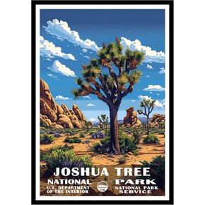 Joshua Tree National Park Poster, Joshua Tree Poster, Joshua Tree Wall Art, National Park Posters, National Park Wall Art, Travel Poster, National Park Print for Living Room, Home Decor (UNFRAMED)
