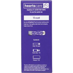 HeartsCare Lactate Strips - 10 count