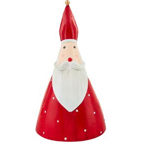 Mud Pie Lg Tin Santa Table SITTERS, RED