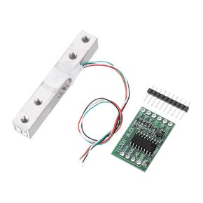 MECCANIXITY Digital Load Cell Weight Sensor 20KG + HX711 Module Weighing Sensor 24 Bit Precision A/D Dual-Channel for DIY Portable Electronic Kitchen Scale Kit