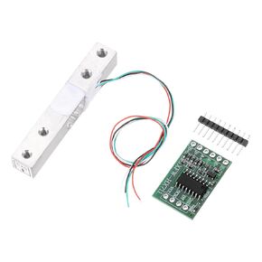 MECCANIXITY Digital Load Cell Weight Sensor 5KG + HX711 Module Weighing Sensor 24 Bit Precision A/D Dual-Channel for DIY Portable Electronic Kitchen Scale Kit