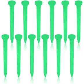 12Pcs Glow in The Dark Golf Tees Fluorescent Green Light Up Golf Tee Long Lasting Illumination Perfect Holder for Golf Mats Practice Tee Set for Indoor Outdoor Training Night Golf