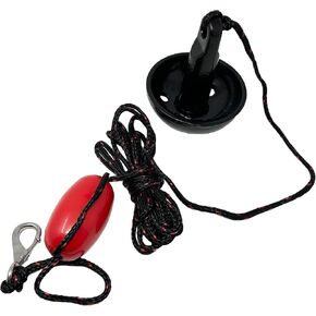 8lb Anchor Kit with Rope and Marker Buoy, Mushroom Anchor, black