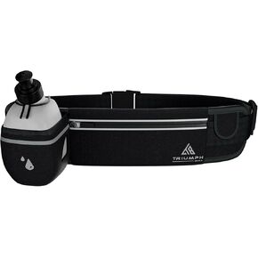 Running Belt With Water Bottle - Fanny Pack For Hiking Essentials, Travel Essentials, And Money Belt. Bounce-Free Alternative For a Running Vest as You Can Carry Your Valuables