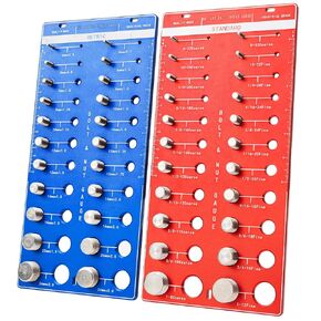 44 Nut and Bolt Thread Checker, Thread Checker, Accurate Size Thread Checker, Bolt Size and Thread Gauge 22 Standard & 22 Metric, Bolt and Nut Identifier Gauge with Inch and Centimeter Ruler