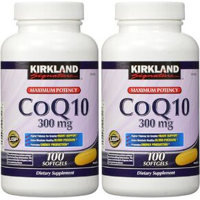 كيركلاند wcaqZ، COQ10، 300 مجم، 100 كبسولة هلامية (عبوة من قطعتين)
