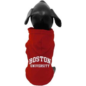 All Star Dogs NCAA Boston University Terriers Cotton Hooded Dog Sweatshirt