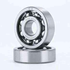 XiKe 2 PCS 6210-OPEN Deep Groove Ball Bearing, 50x90x20mm(ID x OD x Width), C3 Open Type Chrome Steel.