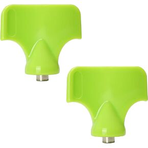 2pcs Spike Wrench Track Tool for Shoes, Steel Sports Shoe Replacement Nail Puller and Field Outdoor Running Studs Cleats Removing Aid Tool (Green)