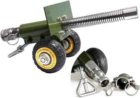 A 3.67-pounds Firecracker Cannon，Mini Cannon Model with Recoil Mechanism， Stainless Steel Model Collection Gifts Desktop Ornaments for Military Fans (Green), Green（3.67pounds） in Saudi Arabia