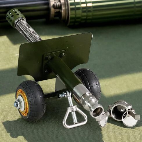 A 3.67-pounds Firecracker Cannon，Mini Cannon Model with Recoil Mechanism， Stainless Steel Model Collection Gifts Desktop Ornaments for Military Fans (Green), Green（3.67pounds） in Saudi Arabia