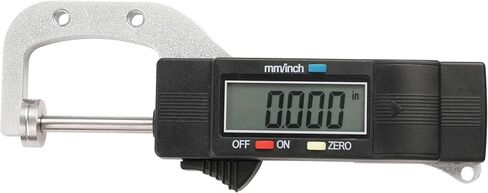 مقياس سمك رقمي محمول HFS(R) مقياس سمك رقمي، 0-25.4 مم/0-1 بوصة، 0.01 مم/0.0005 بوصة، مقياس مم/بوصة in Kuwait