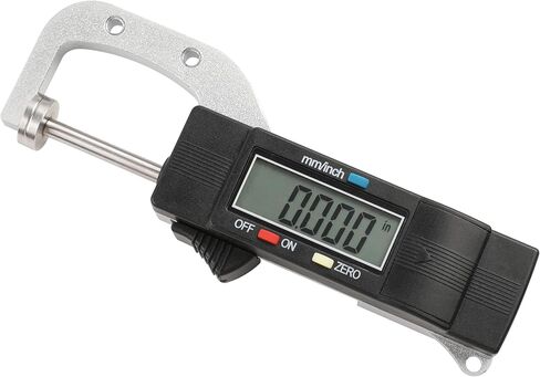 مقياس سمك رقمي محمول HFS(R) مقياس سمك رقمي، 0-25.4 مم/0-1 بوصة، 0.01 مم/0.0005 بوصة، مقياس مم/بوصة in Kuwait