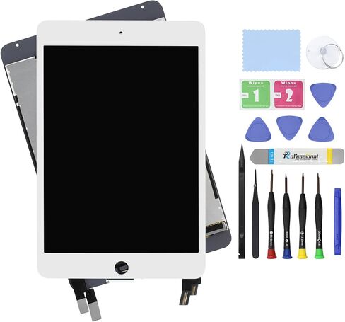 7.9" LCD Screen Replacement for iPad Mini 4 A1538 A1550 Display LCD Assembly and Glass Touch Digitizer Premium Repair Kit + Sleep/Wake Sensor (Black) in Saudi Arabia
