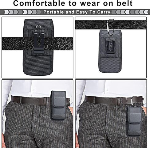 Men Waist Pack Cell Phone Pouch Oxford Holster Case with Belt Clip Cover for iPhone 16 15 14 13 12 11 Phone Bag Belt Pack in Saudi Arabia