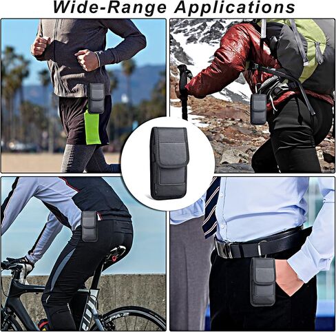 Men Waist Pack Cell Phone Pouch Oxford Holster Case with Belt Clip Cover for iPhone 16 15 14 13 12 11 Phone Bag Belt Pack in Saudi Arabia
