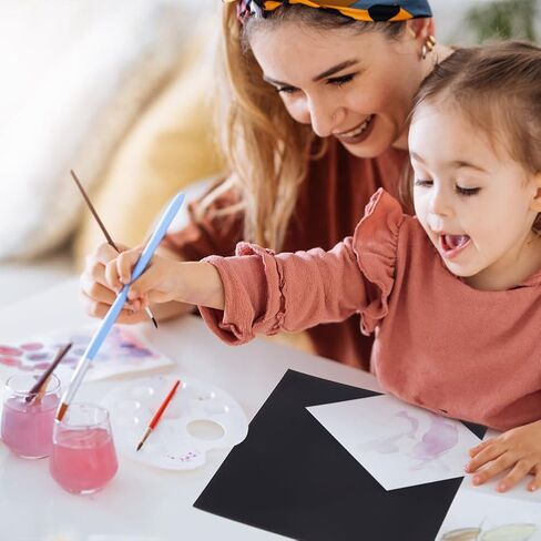 BENECREAT 2Pcs Anti-Slip Silicone Mat, 8x8 Inch Waterproof Silicone Placemats, Black Heat Insulation Silicone Pad for Craft DIY, Nail Art, Countertop Protector, 2mm Thick in Saudi Arabia
