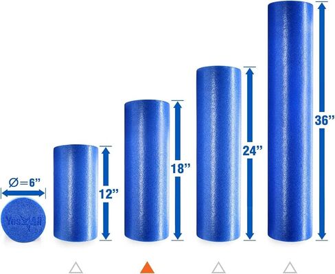 Yes4All Soft-Density Round PE 12/18/ 24/36 inch Foam Rollers for Muscle Massage, Yoga Core Exercise & Physical Therapy in Saudi Arabia