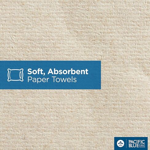 بكرة مناشف ورقية معاد تدويرها عالية السعة مقاس 8 بوصات من Pacific Blue Ultra من GP PRO (جورجيا والمحيط الهادئ)، أبيض، 26490، 1150 قدم لكل لفة، 6 لفات لكل علبة in Kuwait