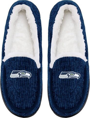 FOCO Seattle Seahawks حذاء بدون كعب منسوج مكتنز - مقاس كبير للنساء in Saudi Arabia