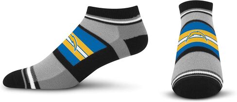 For Bare Feet NFL Team Color Game Day Primary Logo Stripe Versatile Comfort for Women & Men No Show Ankle Socks in Saudi Arabia