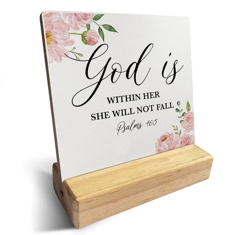 Country Put on the Full Armor of God Bible Verses Wooden Plaque Sign Desk Decor Rustic Motivational Ephesians 6:10 Christian Desk Sign Decor for Home Office 4 x 4 Inches in Saudi Arabia