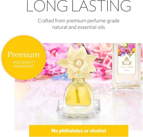 AGRARIA AirEssence & PetiteEssence Flower and Reed Diffuser Set, Luxury Home Scents Diffuser, Scented Oil Reed Diffuser, Flower and Reed Diffuser Gift Set for All Occasions in Saudi Arabia