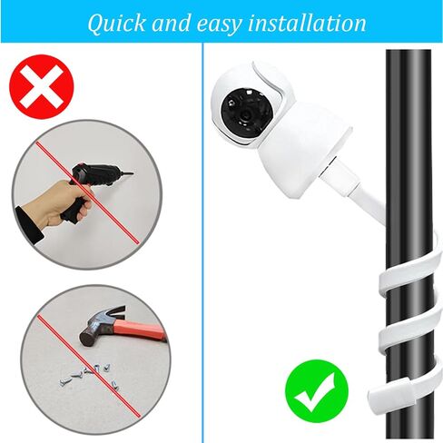 GUCHO Baby Monitor Mount Floor Stand Holder Compatible with Infant Optics DXR-8 Pro,Hello Baby HB65T/HB30,Nanit Pro,Motorola,Vetch,Kasa Smart,iFamily,Adjustable & Safety Universal Baby Monitor Shelf in Saudi Arabia