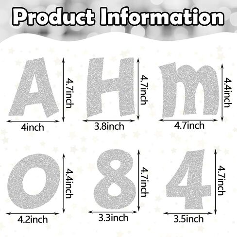 72 Pcs 4 Inch Glitter Bulletin Board Letters Chalkboard Classroom Letters Poster Cut Out Letters for Bulletin Boards with Adhesive Dot Alphabet 0-9 Number Symbol Punctuation Display (Black) in Saudi Arabia