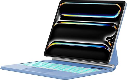 KVAGO Keyboard Case for iPad Air 13 2024 and iPad Pro 12.9 (6th, 5th, 4th, 3rd Gen),Magic Keyboard for iPad Pro 12.9, Magnetic Keyboard Case with Multi-Touch Trackpad,Grey in Saudi Arabia