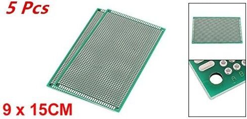 XJSXZC نموذج أولي مزدوج الجوانب لوحة دائرة مطبوعة PCB عالمية 9 × 15 سم أخضر 5 قطع in Kuwait