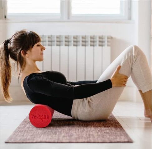 Yes4All Soft-Density Round PE 12/18/ 24/36 inch Foam Rollers for Muscle Massage, Yoga Core Exercise & Physical Therapy in Saudi Arabia