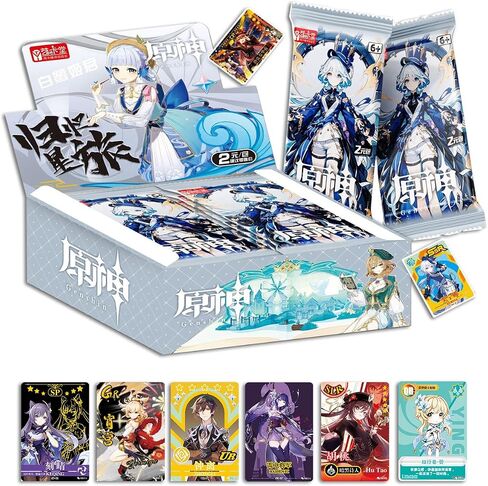 Genshin Impact Collectible Cards - Booster Packs Trading Card [Imported] - 9th Deluxe Version (Boxed of 30 Packs) in Saudi Arabia