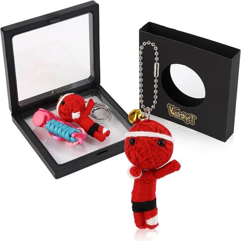 Handcrafted Woolen Doll Keychain - Handmade Charm for Backpack, Luggage, Car Mirrors and Keys-Wizard's Apprentice Doll in Saudi Arabia