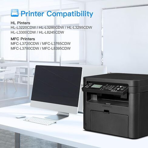 206A Toner Cartridges 4 Pack | Replacement for HP 206A 206X Toner Cartridge Compatible with HP Color Laserj Pro MFP M283fdw M283cdw Pro M255dw M283 M255 (with Chip -B/C/Y/M) in Saudi Arabia