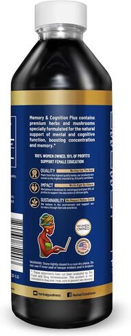 Herbal Goodness Memory and Cognition Liquid Extract 1oz - Memory and Clarity Support, Immune Support, Performance Support, Energy Boost - Organic, Natural in Saudi Arabia