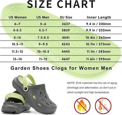 Arch Support Clogs Mens Womens Garden Shoes Lightweight Outdoor Beach Slippers Recovery Sandals with Removable Thick Insoles in Saudi Arabia