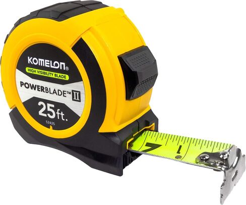 Komelon SL52425; 25' x 1.06" Self-Lock Powerblade II Tape Measure, Yellow/Black in Saudi Arabia