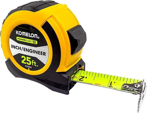 Komelon SL52425; 25' x 1.06" Self-Lock Powerblade II Tape Measure, Yellow/Black in Saudi Arabia