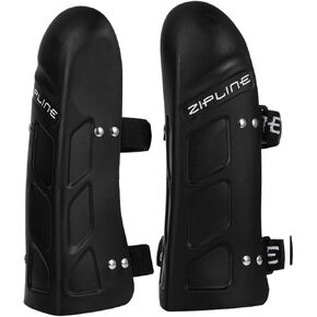Zipline World Cup Ski Racing Shin Guards – Premium High-Impact Protection with Ergonomic Fit, Adjustable Velcro Straps & Durable Thermoplastic Shell – Race Proven - Available in Medium & Large