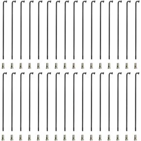Bicycle Spokes Electric Bicycle E-Bike Tricycle Wheel 13G 2.2mm Steel 90mm-305mm with Copper Cap 36pcs Black