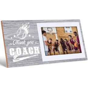 Sumind sports theme Picture Frame Coach Gift Graduation Coach Frame Gifts for Coaches Thank You Coach Gift 4" x 6" Photo(Baseball)